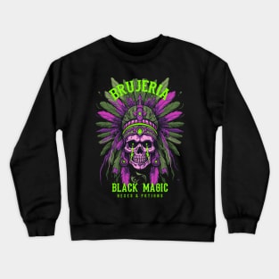 Brujeria Native American Psychedelic Skull Crewneck Sweatshirt